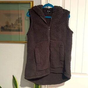 Zenana M super soft vest hooded jacket